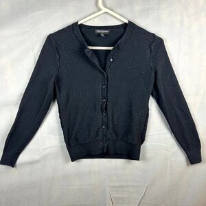 Banana Republic Cardigan Sweater Women's XS Black Button Front Long Sleeve